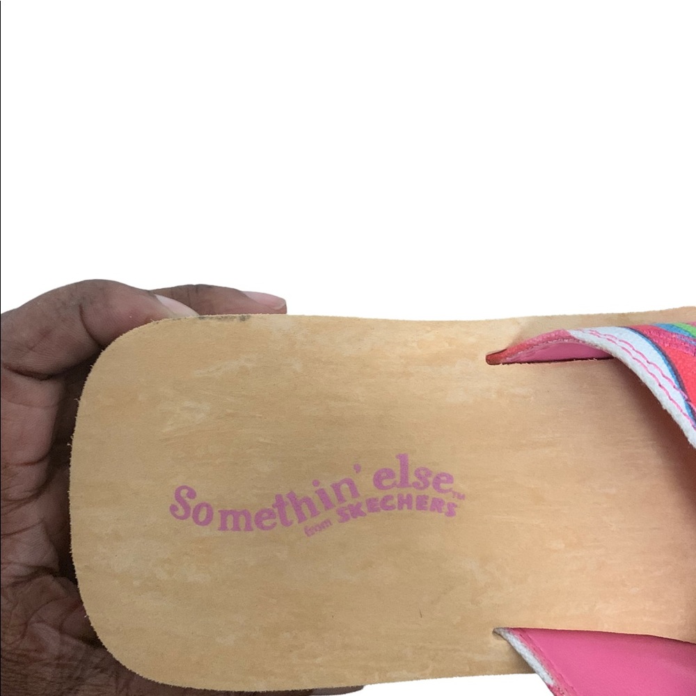 Something’ Else by Skechers. Rare Chucky Faux Wood Chucky Wedge Size 9. - Picture 11 of 12